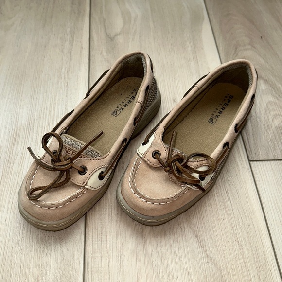 EUC Size 1 Sperry Brand Top-Slider Toddler Little Girls Casual Dress Shoes Flats - Picture 2 of 8